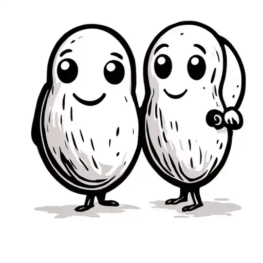 Cartoon Peanut Shell Friends