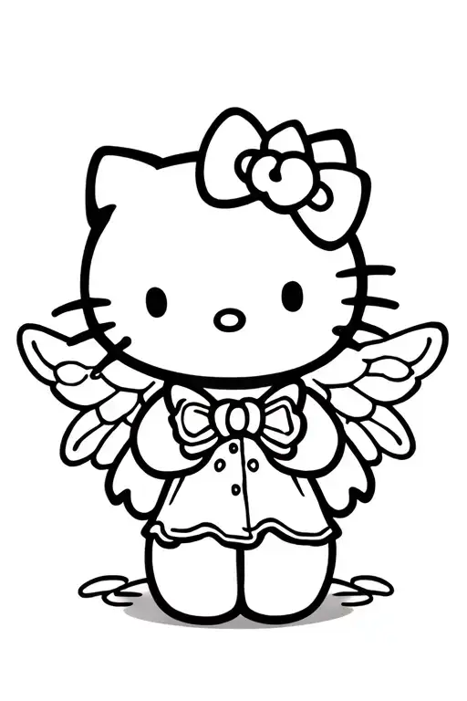 Hello Kitty With Fairy Wings