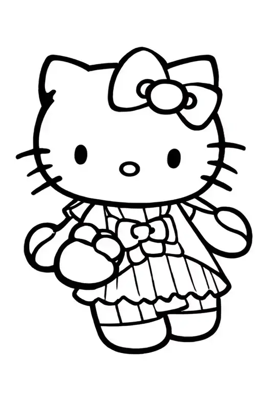 Hello Kitty In Kawaii Art