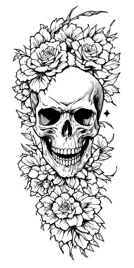 Skull Arm Sleeve Tattoo Inspired