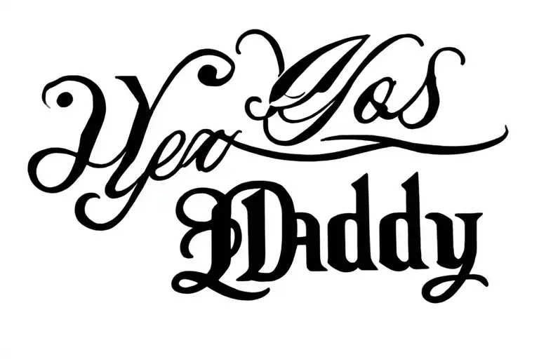 Tramp Stamp Yes Daddy