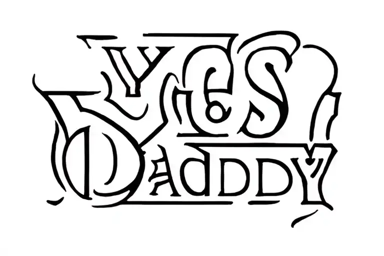 Tramp Stamp Yes Daddy