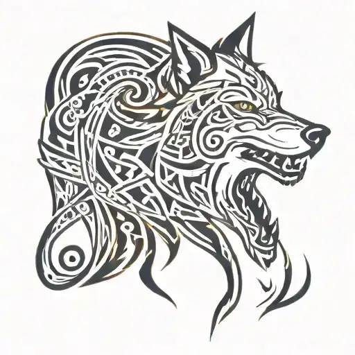 Tribal Wolf