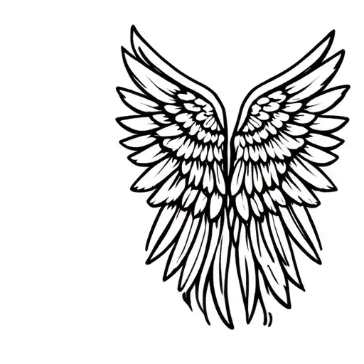 Back Angel Wings