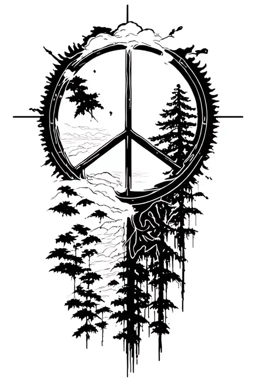 Peace And Lightining Storm And Time And Nature