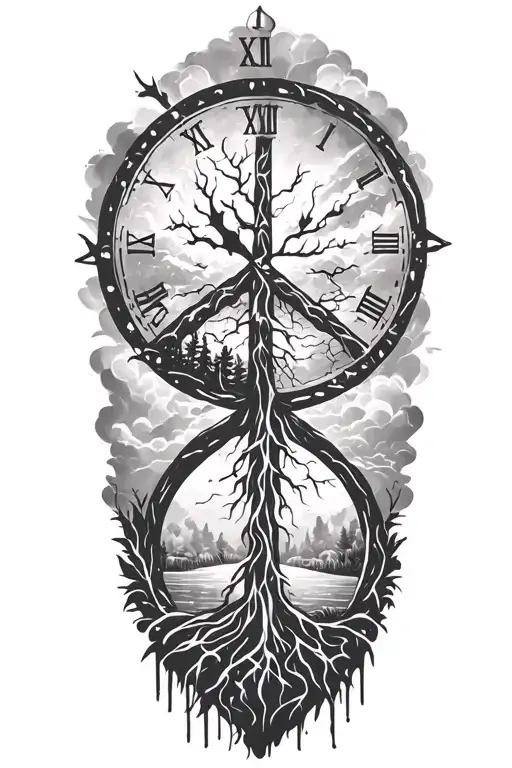 Peace And Lightining Storm And Time And Nature