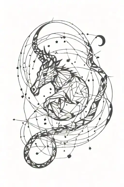 Capricorn Constellation Intertwined