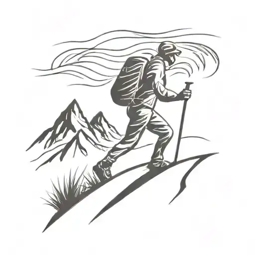 Wind Blowing While Hiking