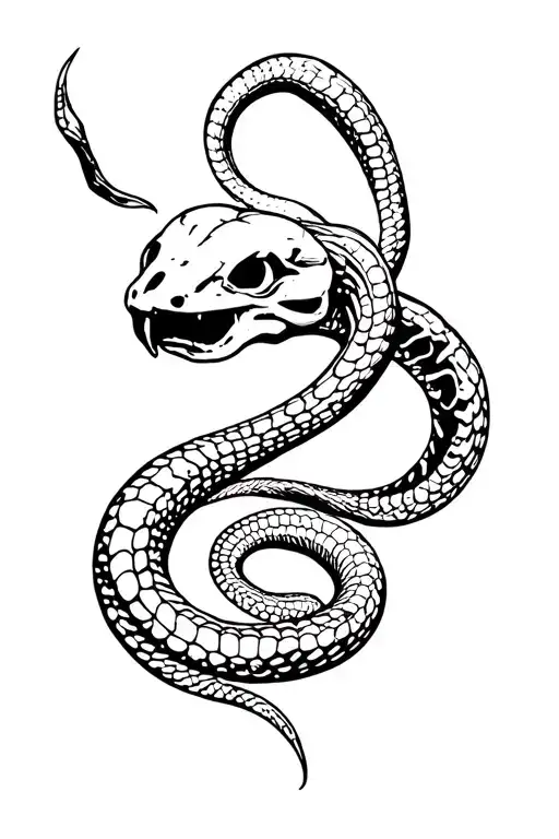 Two Headed Snake Skeleton