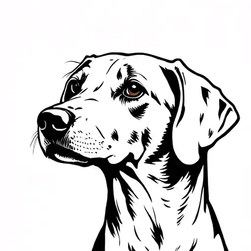 Vizsla Dog Silhouette