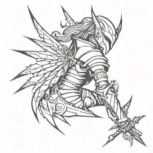 Faerie Assassin Queen Dressed In Armor