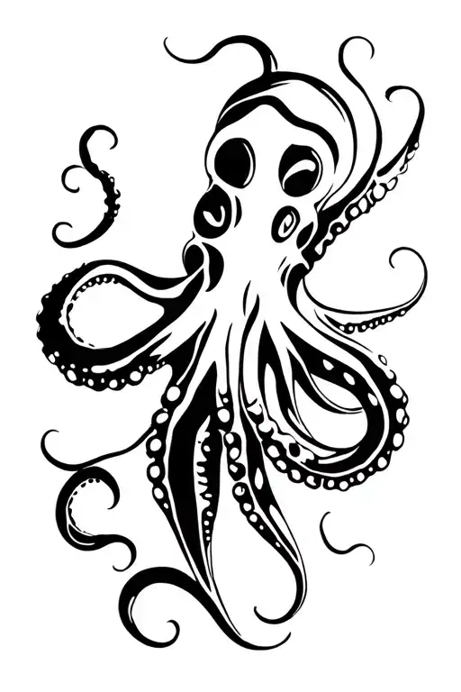 Octopus Wrapping Its Tentacles