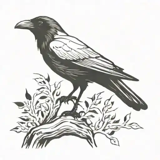 Raven Perched