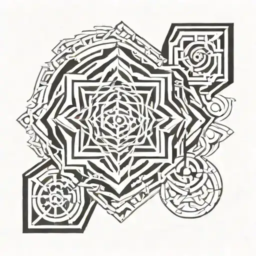 Sacred Geometry Tribal Sleeve