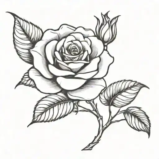 Rose With A Name Rosepel On Its Stem