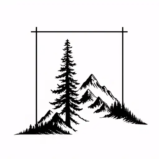 Tress And Mountains