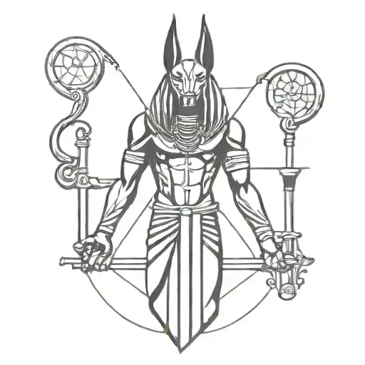 Anubis Holding A Scale