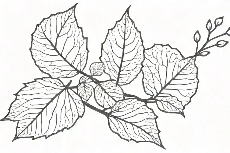 Aspen Branch Leaf