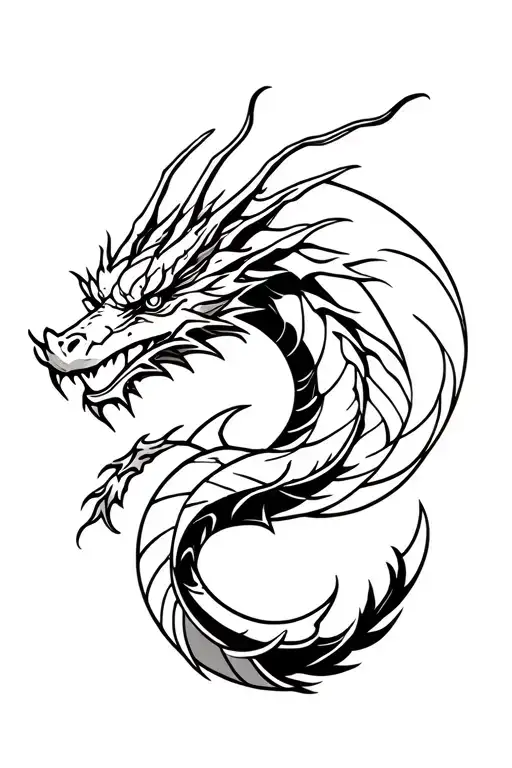 The Dragon Wraps In The Mountain