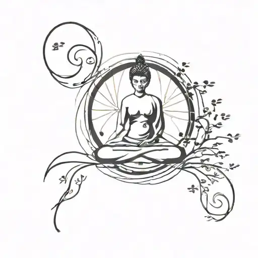 Zen And Meditation Showing Balance Mind Body