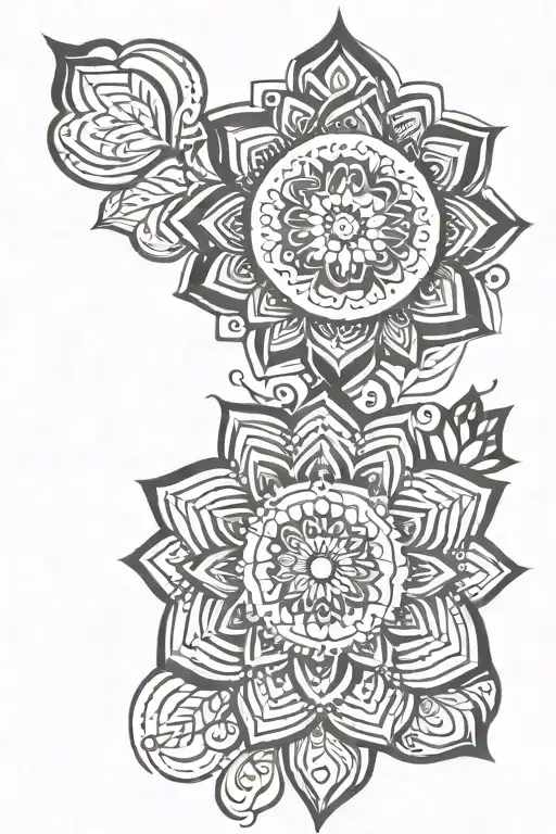 Flower And Mandala