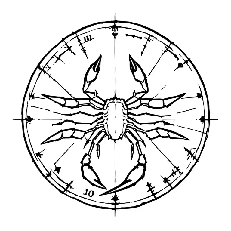 Daissign Zodiacal De Scorpio Constellation