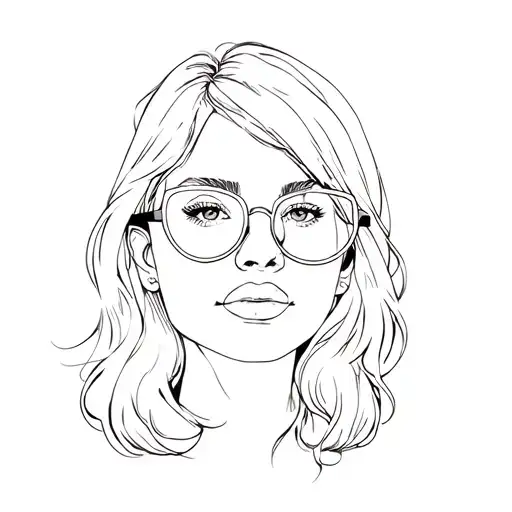 A Woman With Glasses