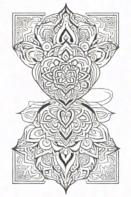 Mandala With A Heart At Center