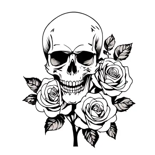 Skull And Roses