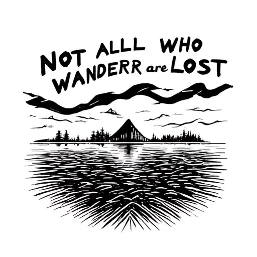 Not All Who Wander Are Lost'