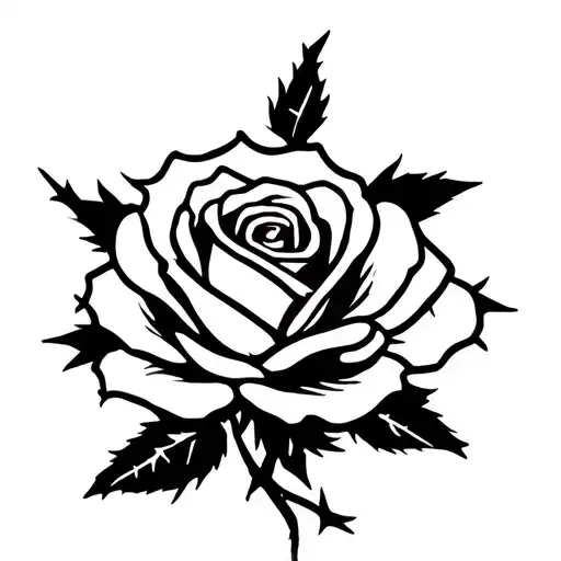 Rose With Barbed Wire