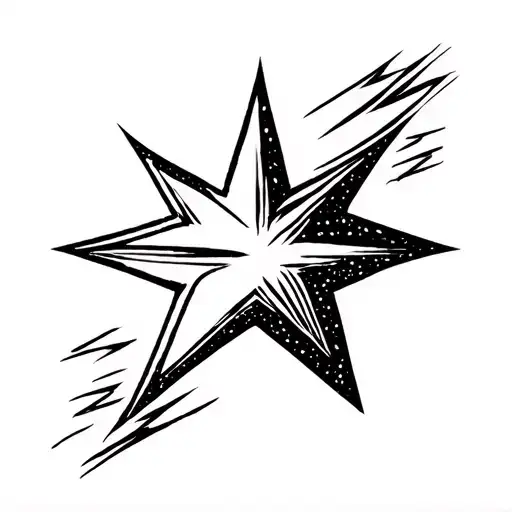 Shooting Star Across Dark Sky