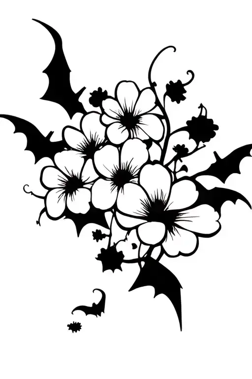 Flowers With Bats