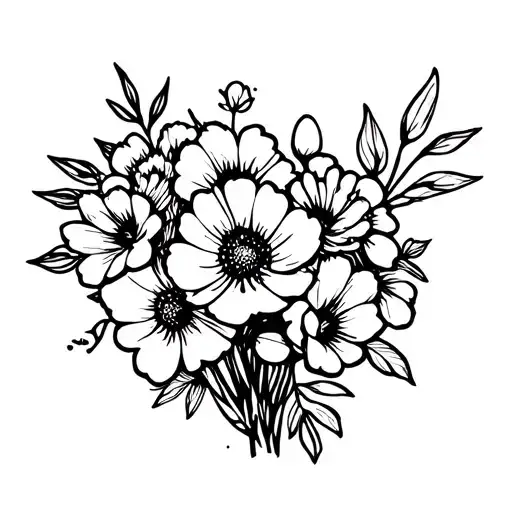 Bouquet Of Birthday Flowers