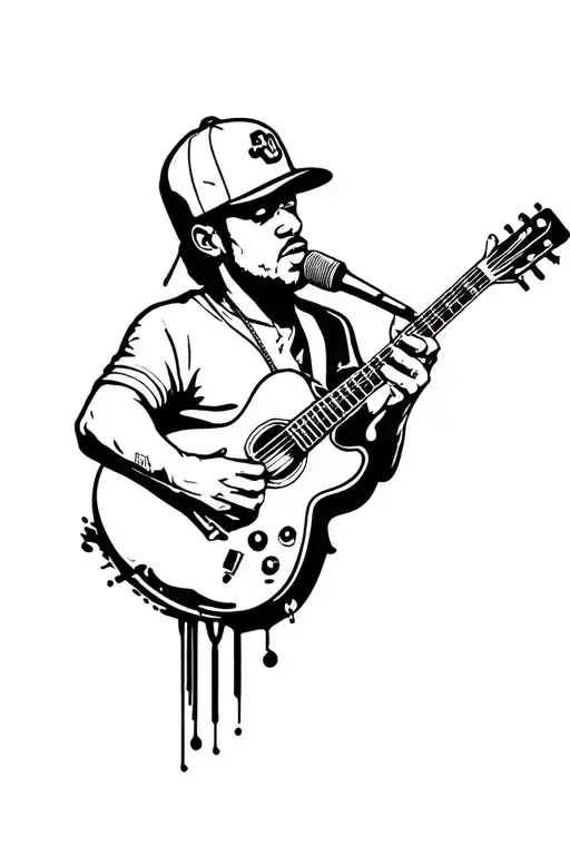 Music Tattoos For Male Rapper And Dj's