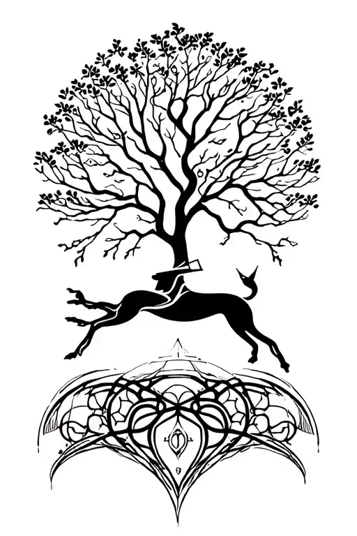 Sagittarius And Tree Of Life
