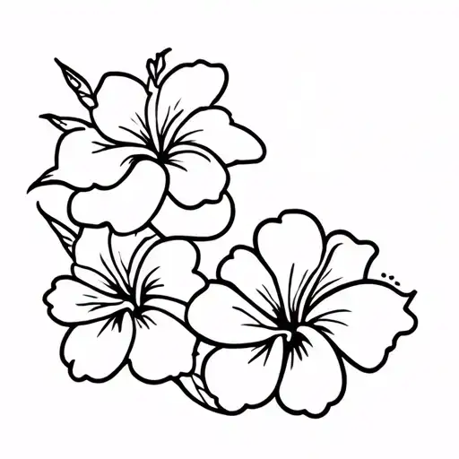 Hibiscus And Plumeria Flowers