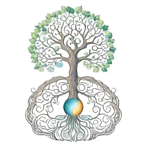 Tree Of Life And Embryo Inside Of It