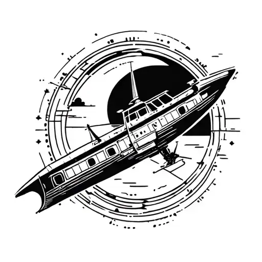 Travel Themed Tattoo Featuring