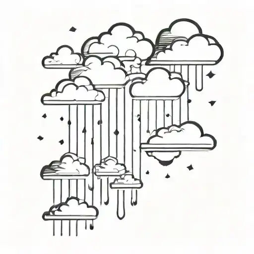 Clouds And Rain Falling