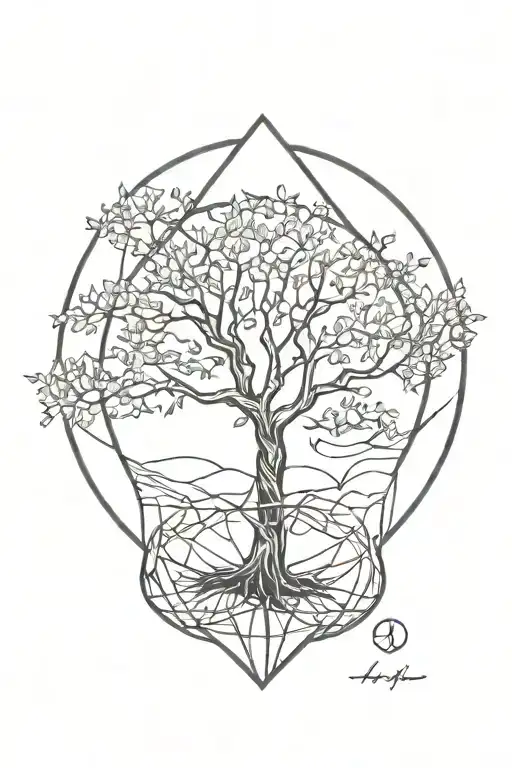 Hour Glass Tree Intertwined