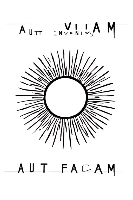 Aut Viam Inveniam Aut Faciam With Sun Shining