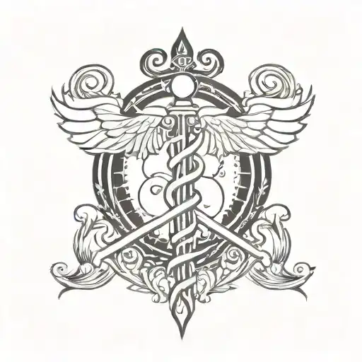 Caduceus Hermes Staff