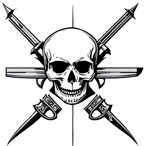 Skull And Weapon Formed Against Me