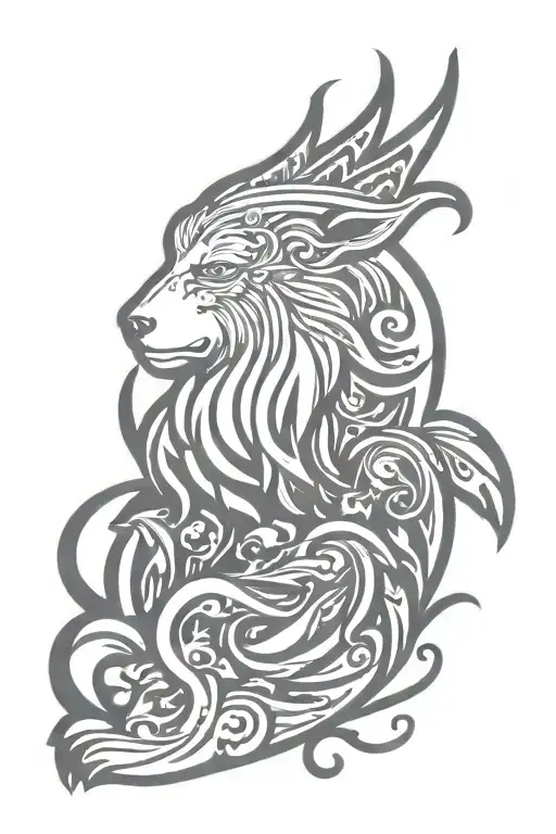 Bear Royal Flourish Wearing Crown