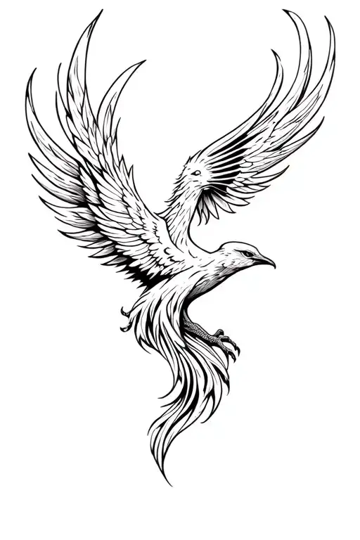 Phoenix Acorss Upper Thigh