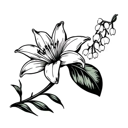 Axe W Lily Of The Valley Flower