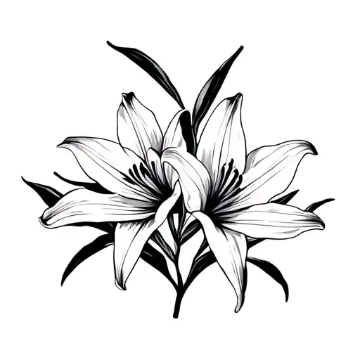 Two Lillies Forearm Band