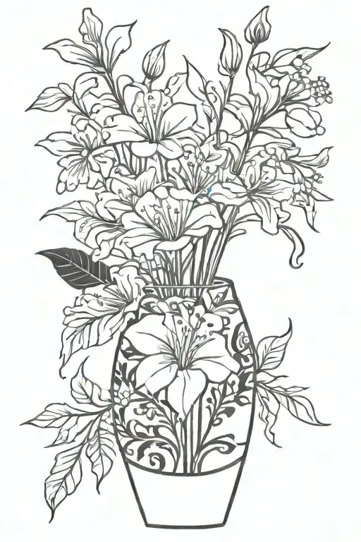 Cigarette Vase Of Flowers Growing