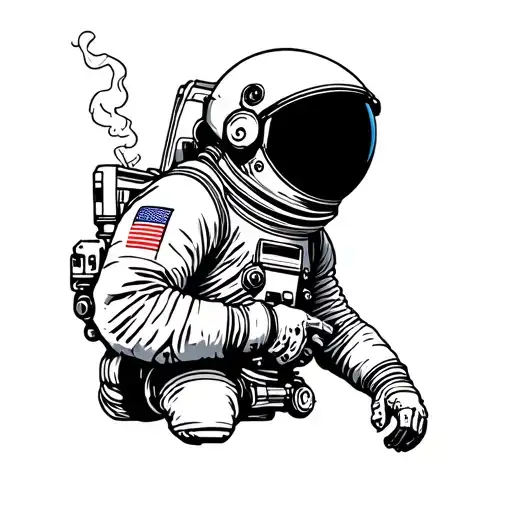 Astronaut Smoking